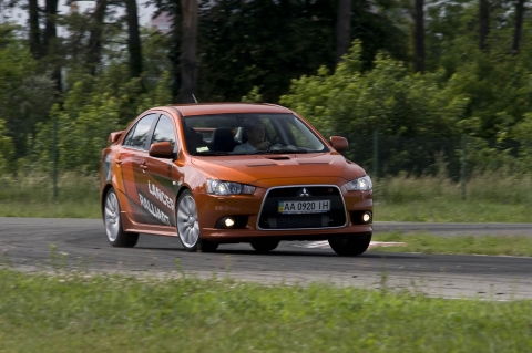 Mitsubishi Lancer X Ralliart test-drive Митсубиси Лансер Икс Раллиарт тест-драйв