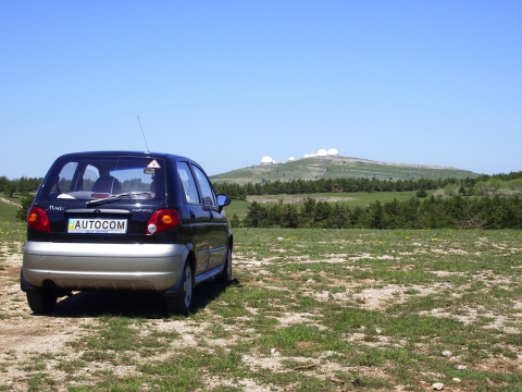 Daewoo Matiz Crimea Ay-Petri Yalta Black Sea Дэу Деу Матиз Ай-Петри Айпетри Крым море Черное море Ялта лето горы 