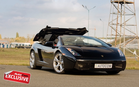 Lamborghini Gallardo Spyder эксклюзив тест-драйв тест драйв тестдрайв ламборджини ламборгини галардо галярдо спайдер кабриолет кабрио фотографии фото фотоальбом обои для рабочего стола ВИПОС VIPOS Autocom автоком